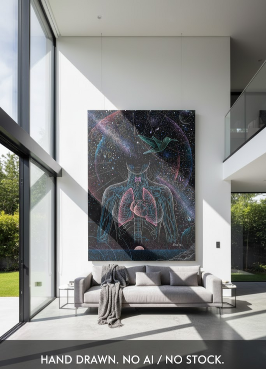 Fine Art Print: Air We Breathe: Visionary Psychedelic Artwork