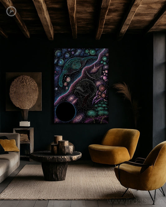 Soul versus Ego: Psychedelic Visionary Art: Gallery-wrapped ready to hang canvas print